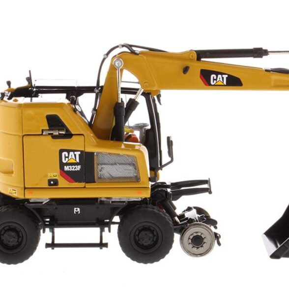 Caterpillar M323F Railroad Wheeled Excavator – CAT Yellow Version – High Line Series