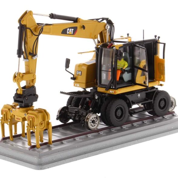 Caterpillar M323F Railroad Wheeled Excavator – CAT Yellow Version – High Line Series
